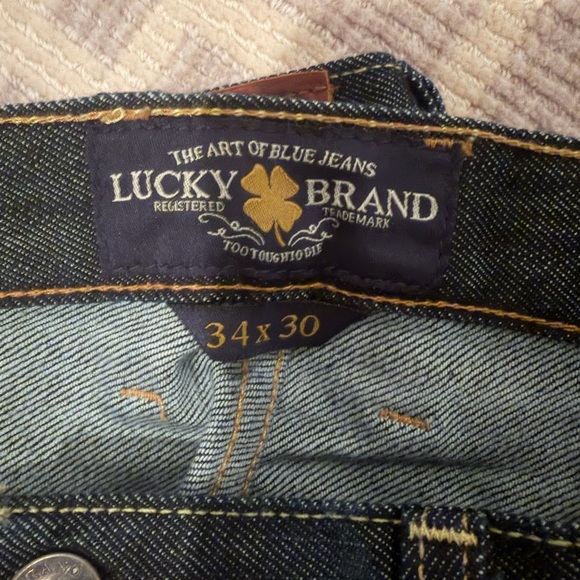 Lucky Brand Men's Dark Blue Denim Jeans 34x30